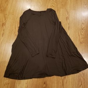 Long sleeve piko style dress
